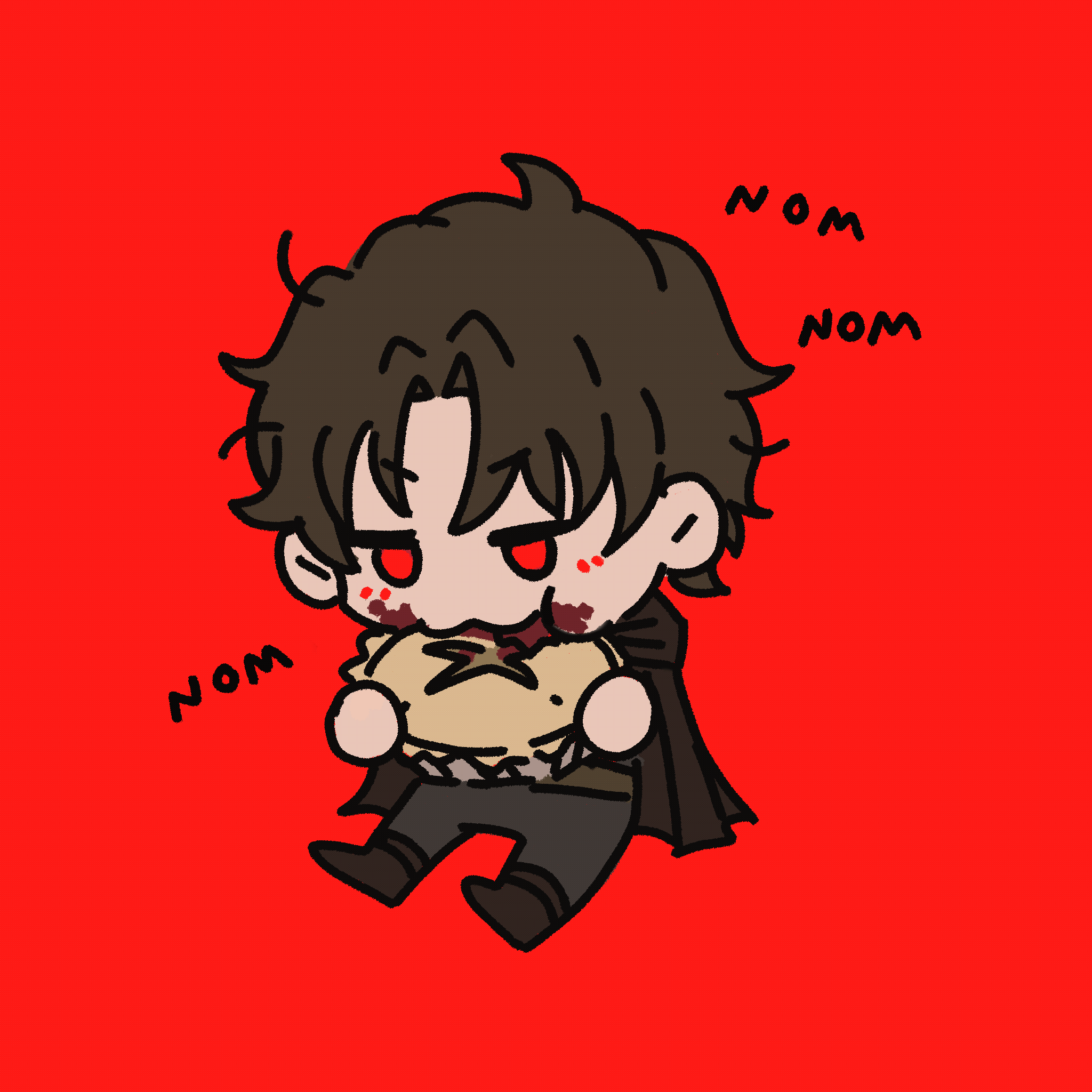 Nom Nom - a brief animation of a chibi NPC from my Curse of Strahd campaign. 2025.