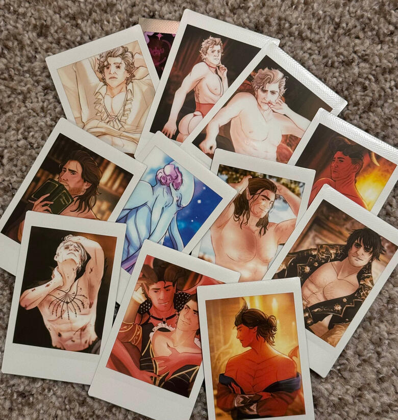 Saucy Polaroid Gacha - 12 different illustrations printed on real poalroid film! No dupes! :)