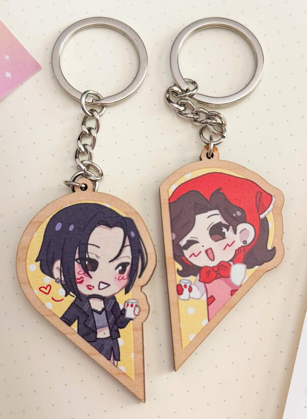 Yuri heart charms designed with @pink.hue. 2026.