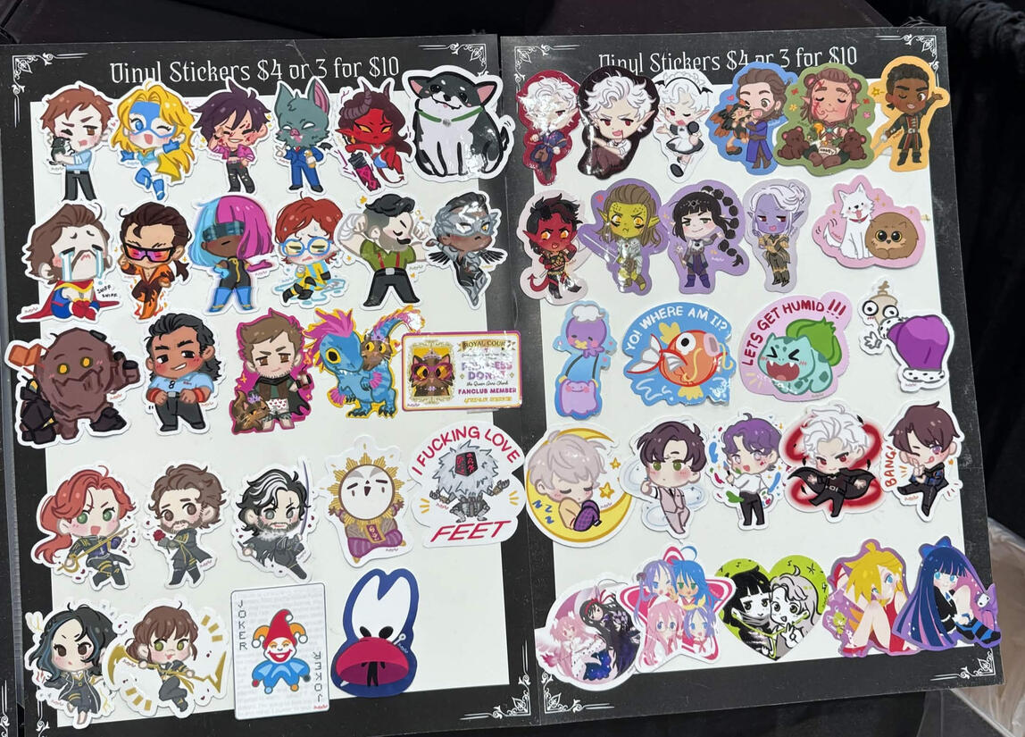 LVLUP Expo 2026 - Vinyl Sticker Display
